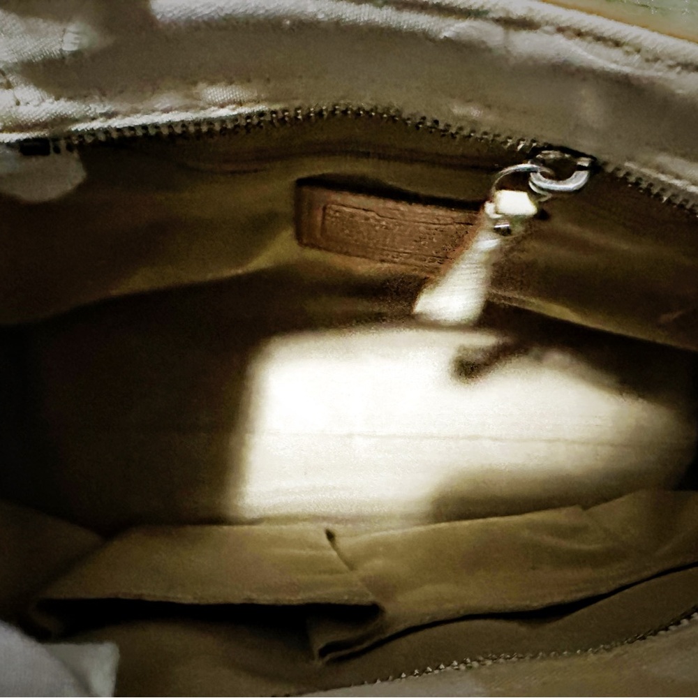 Vintage Coach soho shoulder bag Cream and Tan Women's tote Bag - Picture 10 of 17